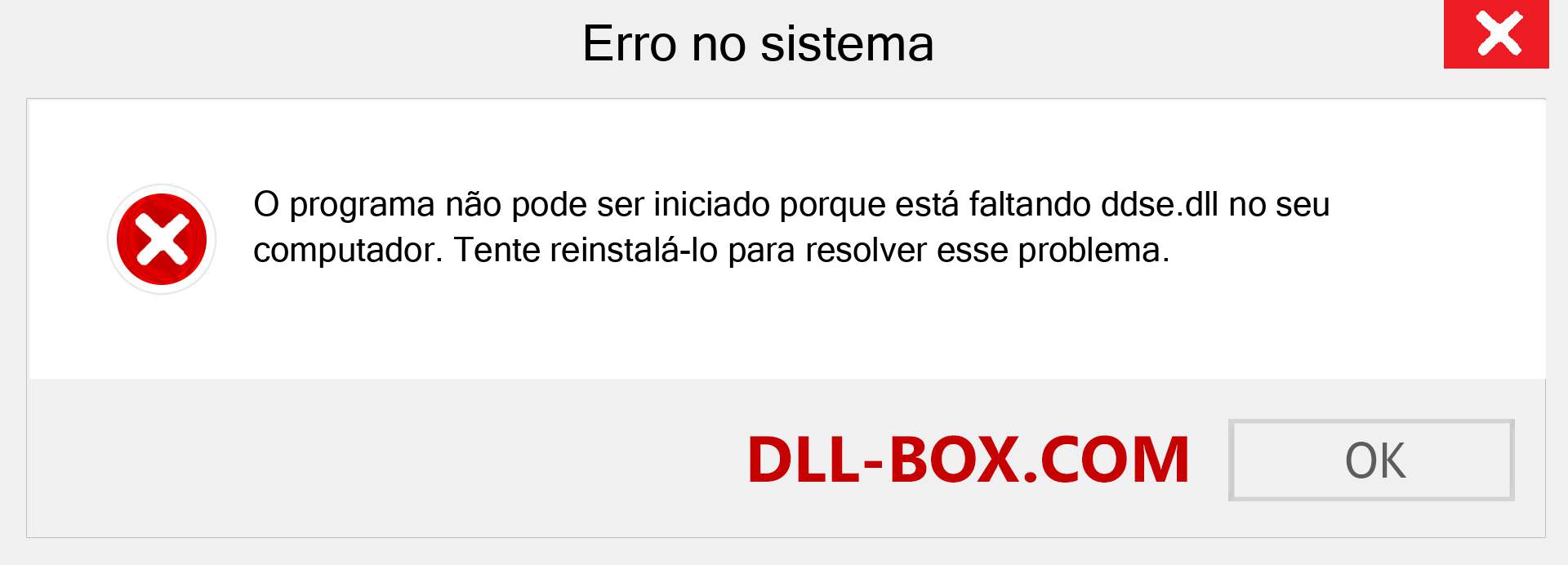 Arquivo ddse.dll ausente ?. Download para Windows 7, 8, 10 - Correção de erro ausente ddse dll no Windows, fotos, imagens